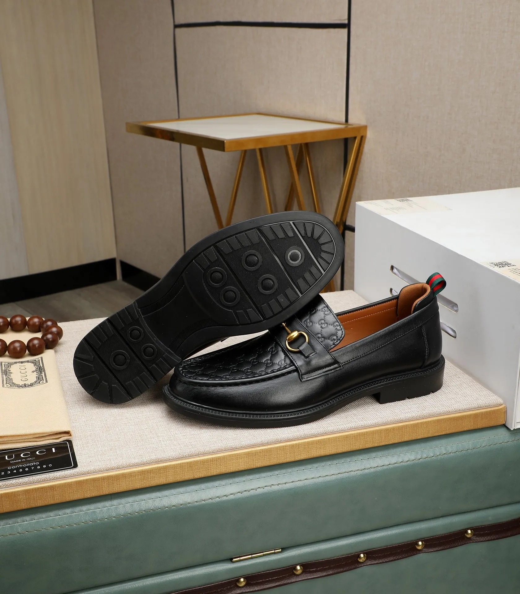 Men's men's shoes💰500📛📛Original (water-dyed cow lining) Gucci GUCCI official website formal shoes🌀 Italian🇮🇹imported cowhide➕top imported water-dyed cowhide lining💋Finely handmade original bottom, the real thing looks better when photographed in person Standard size 38-44